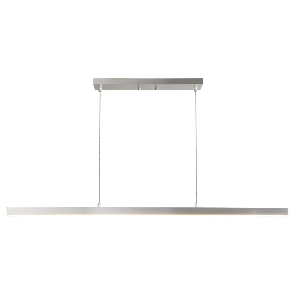 Vega 45-in Brushed Nickel LED Linear Pendant