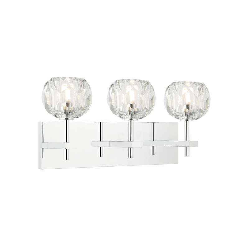 Rosa 3 Light Bathroom Vanity in Chrome